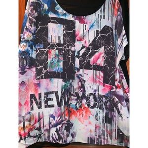 City Chic Multi Color Top